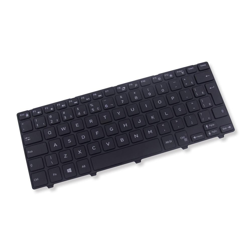 Teclado para Notebook Dell Inspiron 13 7373, ABNT2 Preto, possui teclas confortáveis e 12 meses de garantia.