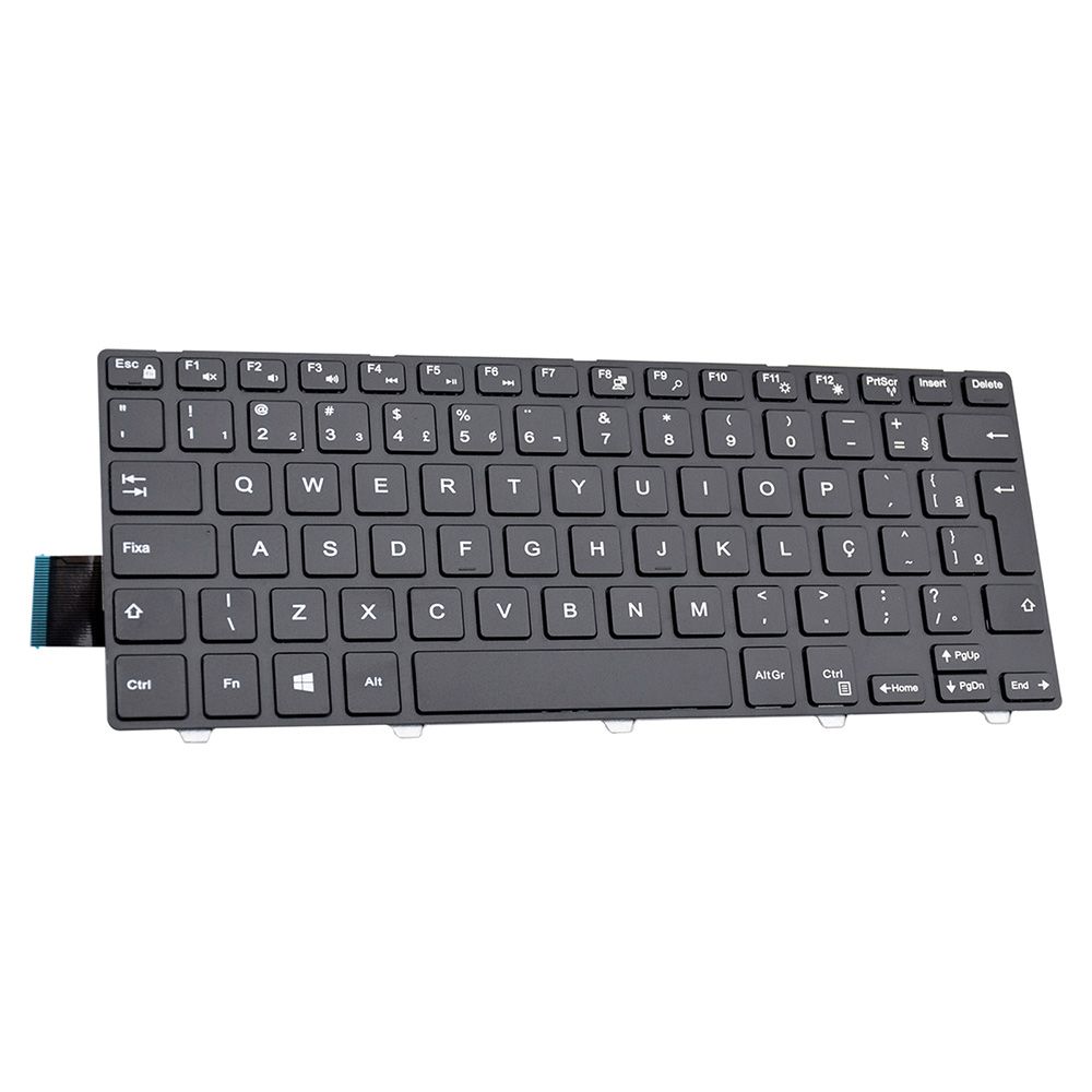 Teclado para Notebook Dell Part Number NSK-LQOSC, ABNT2 Preto, possui teclas confortáveis e 12 meses de garantia.