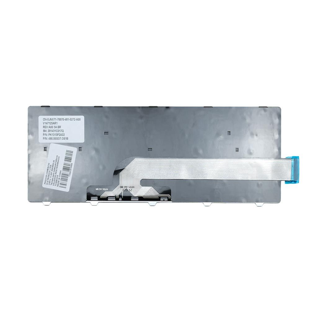 Teclado para Notebook Dell Inspiron 14-5468-A10P Sem Iluminação ABNT2 Preto