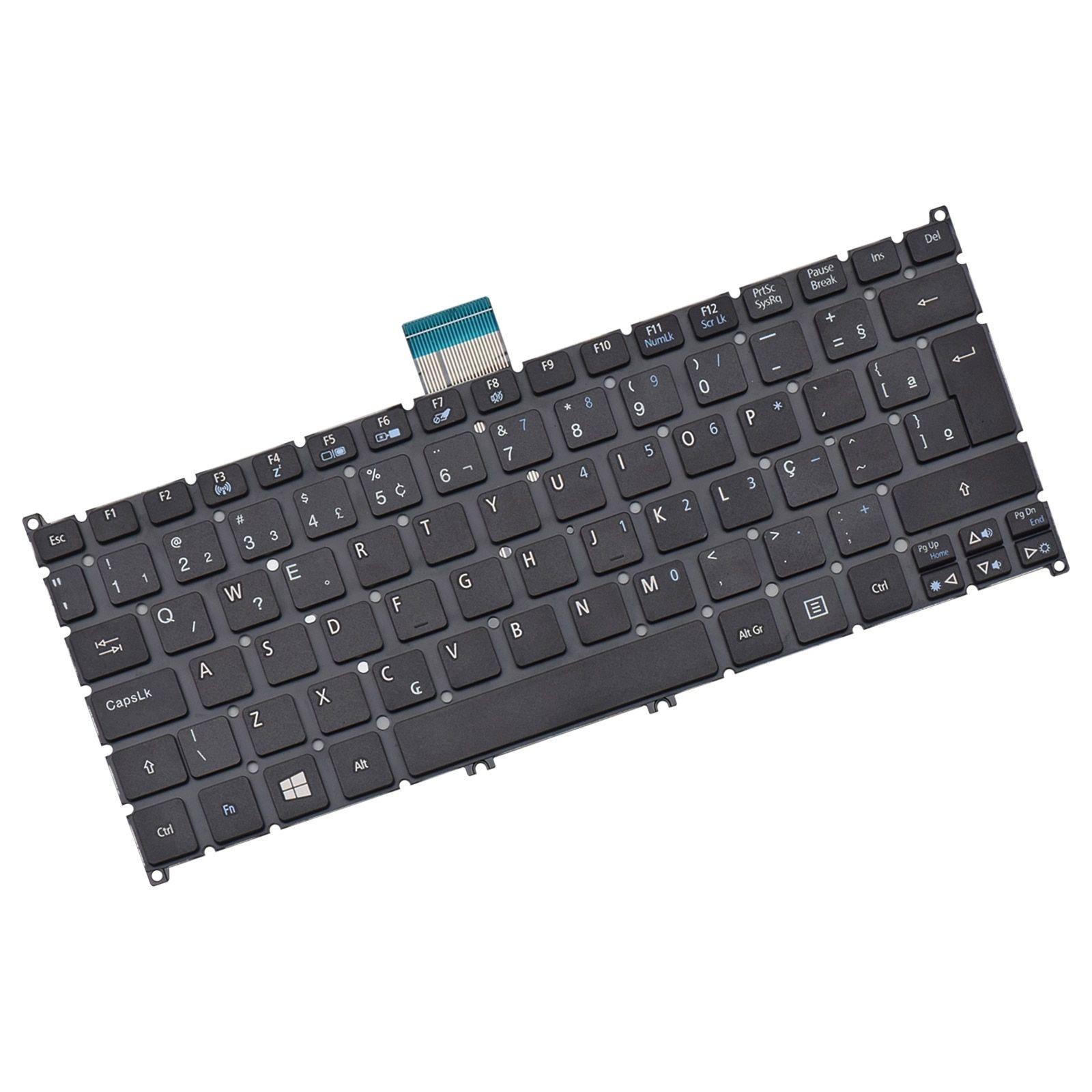 Teclado para Notebook Acer Aspire S3-391, ABNT2 Preto, possui teclas confortáveis e 12 meses de garantia.
