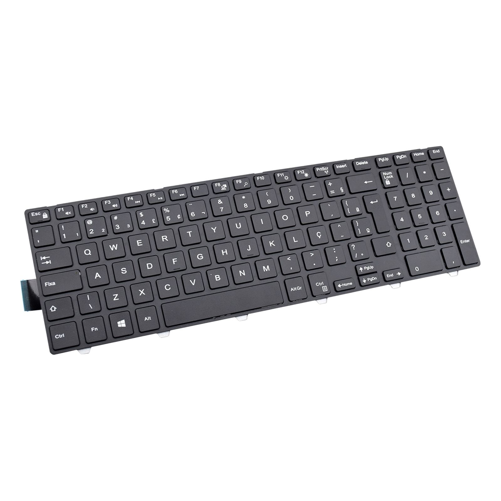 Teclado para Notebook Dell Inspiron 15 3000 15 3542 15 5547, ABNT2 Preto, possui teclas confortáveis e 12 meses de garantia.
