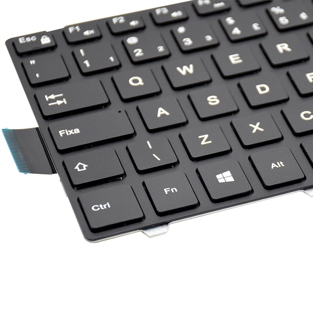 Teclado para Notebook Dell Inspiron 15R INS15RD-4526, ABNT2 Preto, possui teclas confortáveis e 12 meses de garantia.