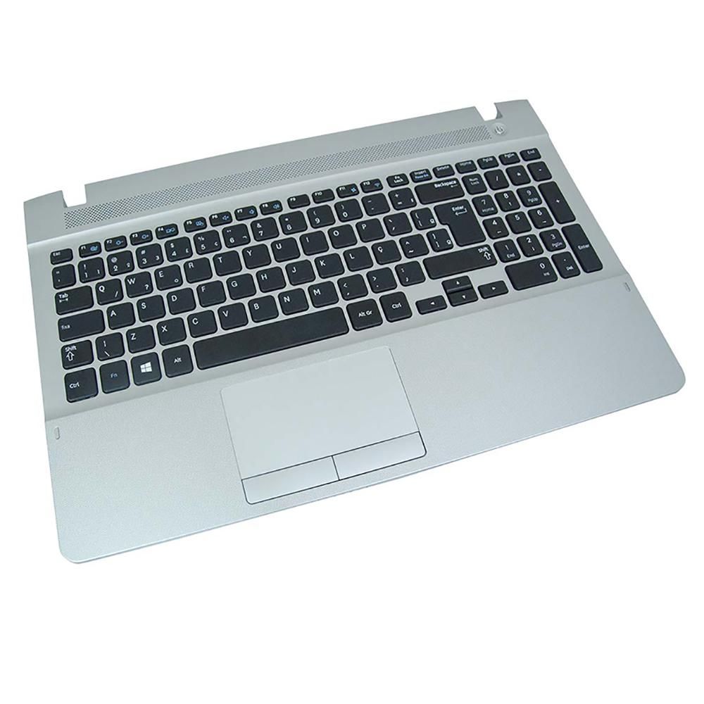 Teclado para Notebook Samsung Np Series NP270E5G-KD2, ABNT2 Prata, possui teclas confortáveis e 12 meses de garantia.