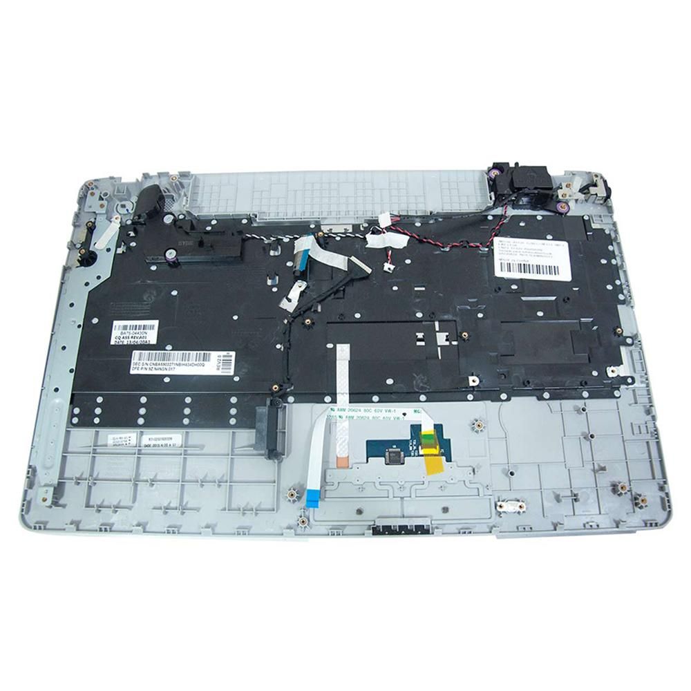 Teclado para Notebook Samsung Part Number 9Z.N4NSN.61B, ABNT2 Prata, possui teclas confortáveis e 12 meses de garantia.