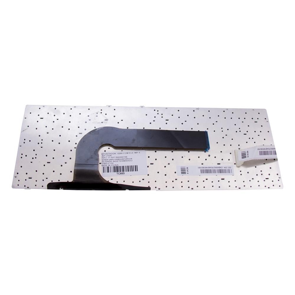 Teclado para Notebook Samsung Np Series NP-RF411, ABNT2 Preto, possui teclas confortáveis e 12 meses de garantia.