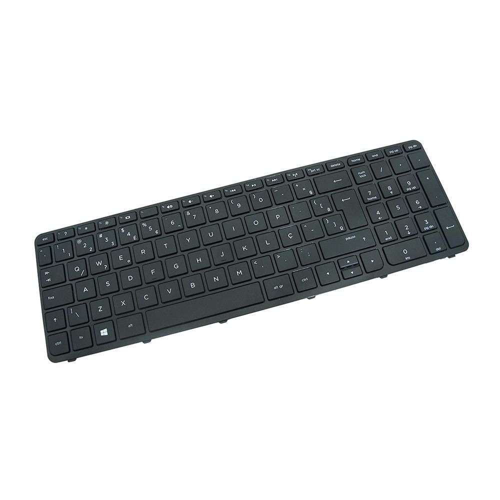 Teclado para Notebook Hp Part Number 719853-001, ABNT2 Preto, possui teclas confortáveis e 12 meses de garantia.