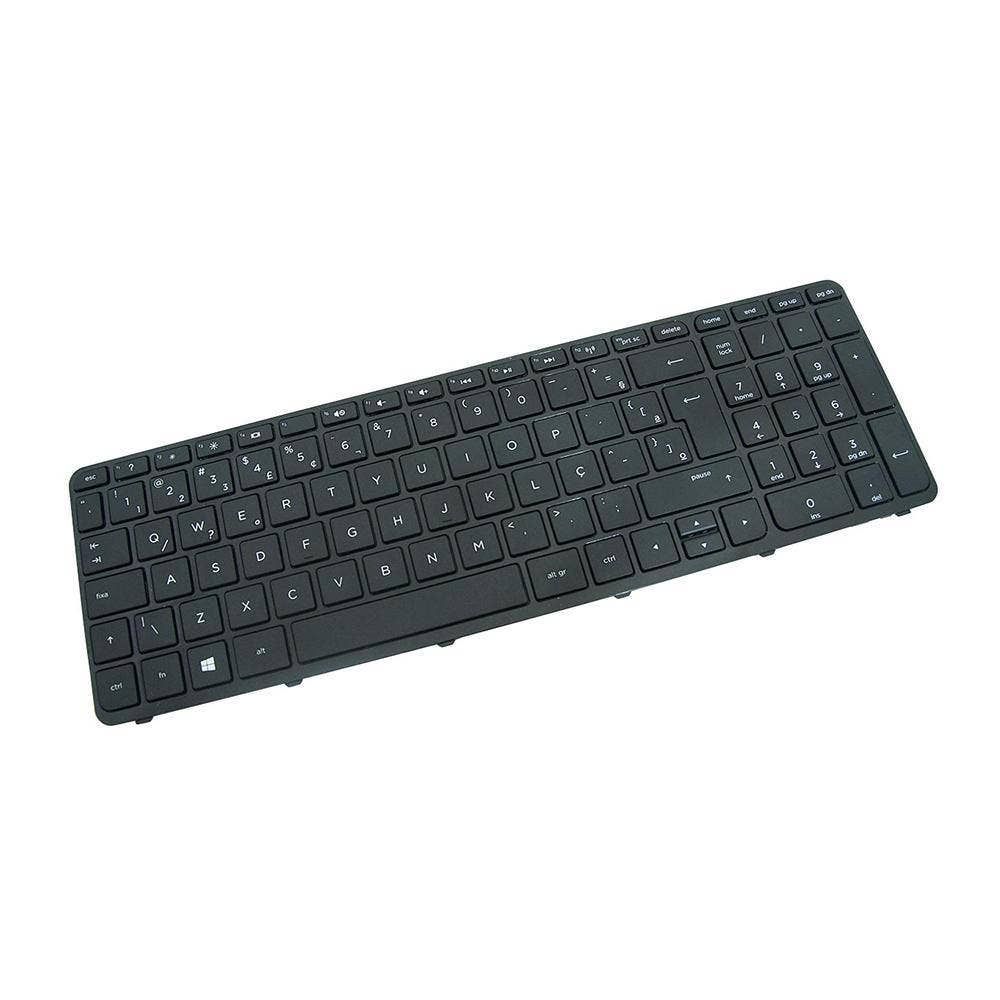 Teclado para Notebook HP Pavilion 15-r018dx-R018DX, ABNT2 Preto, possui teclas confortáveis e 12 meses de garantia.