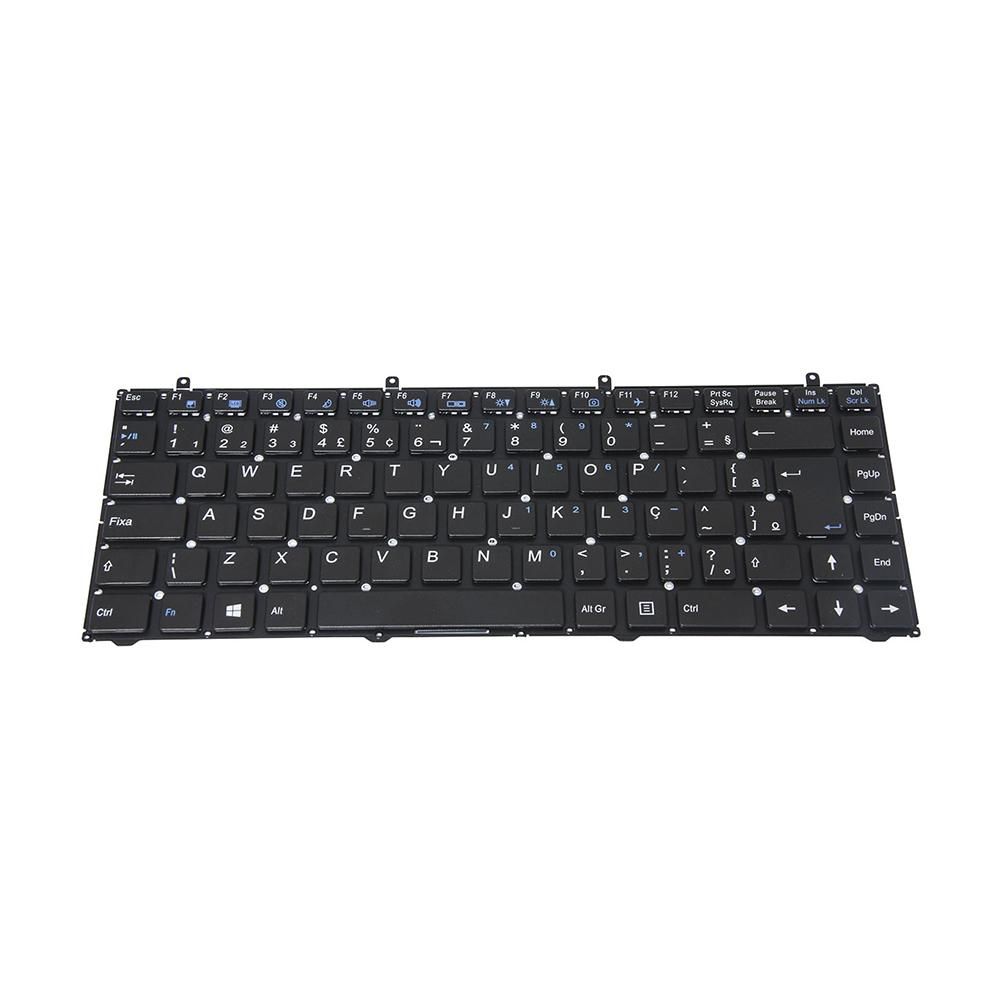 Teclado para Notebook Itautec Infoway W7530, ABNT2 Preto, possui teclas confortáveis e 12 meses de garantia.
