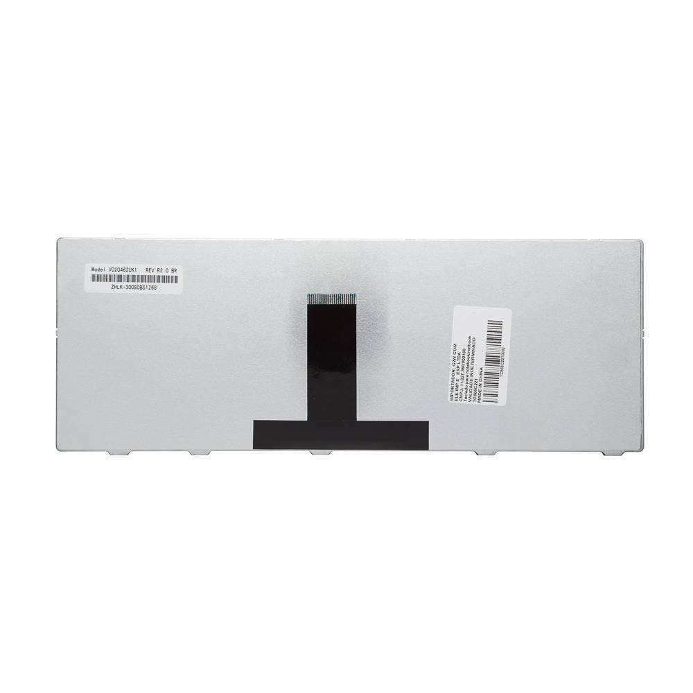Teclado para Notebook Positivo Sim 1461, ABNT2 - F2 WI-FI Preto, possui teclas confortáveis e 12 meses de garantia.