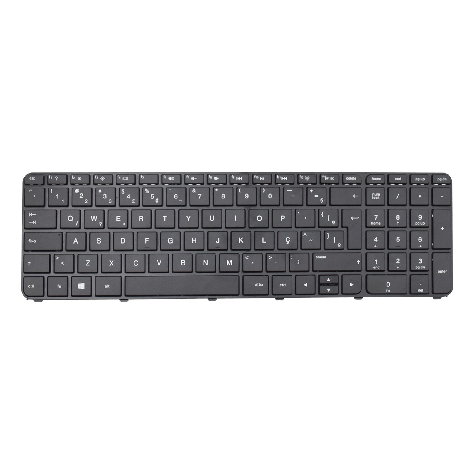 Teclado para Notebook HP Pavilion 15-B140CA, ABNT2 Preto, possui teclas confortáveis e 12 meses de garantia.