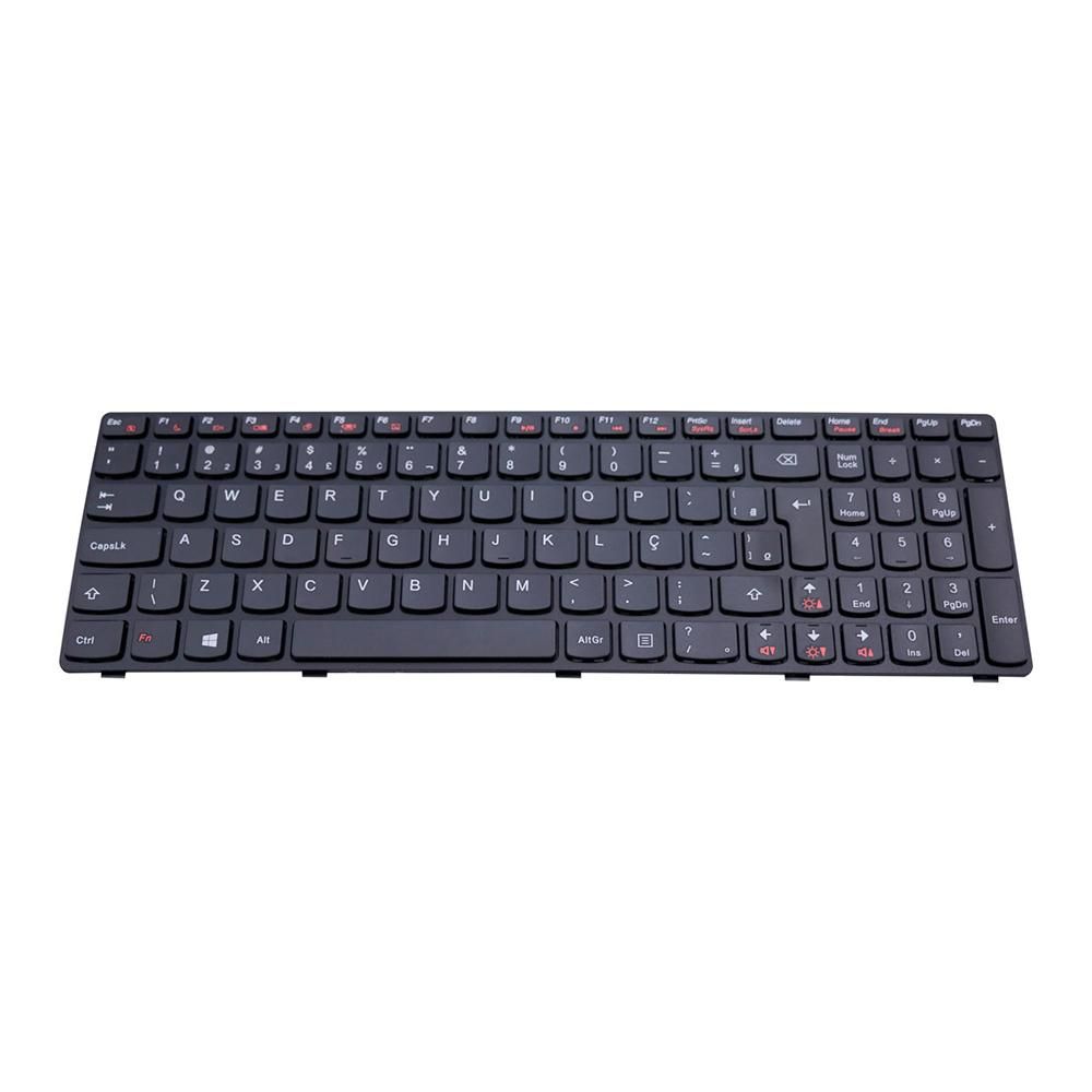 Teclado para Notebook Lenovo Ideapad G570, ABNT2 Preto, possui teclas confortáveis e 12 meses de garantia.