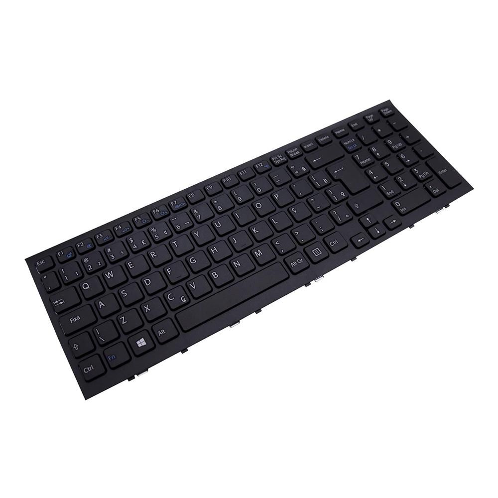 Teclado para Notebook Sony Vaio Pcg PCG-61511X, ABNT2 Preto, possui teclas confortáveis e 12 meses de garantia.