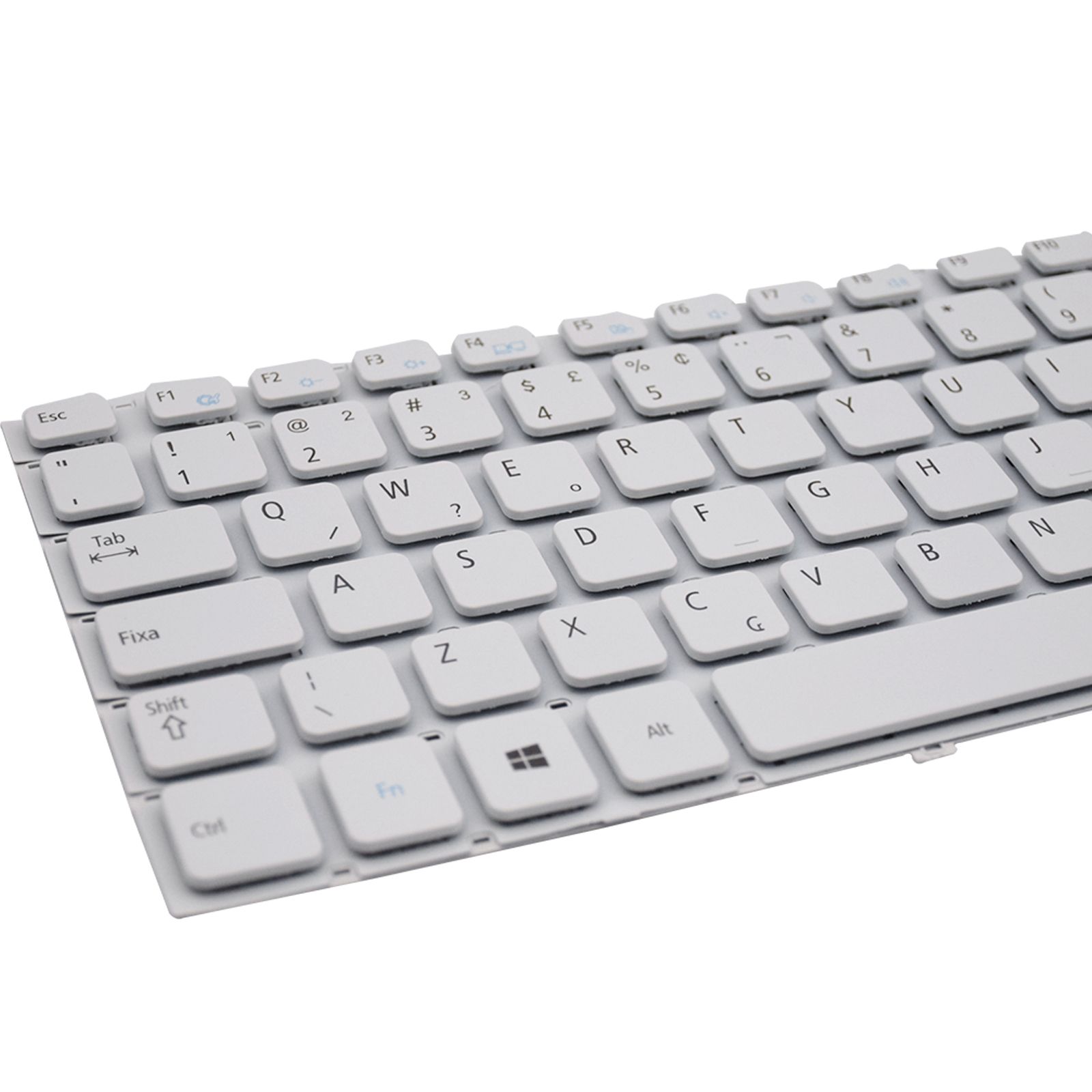 Teclado para Notebook Samsung Np Series NP270E5J-KEWBR, ABNT2 Branco, possui teclas confortáveis e 12 meses de garantia.