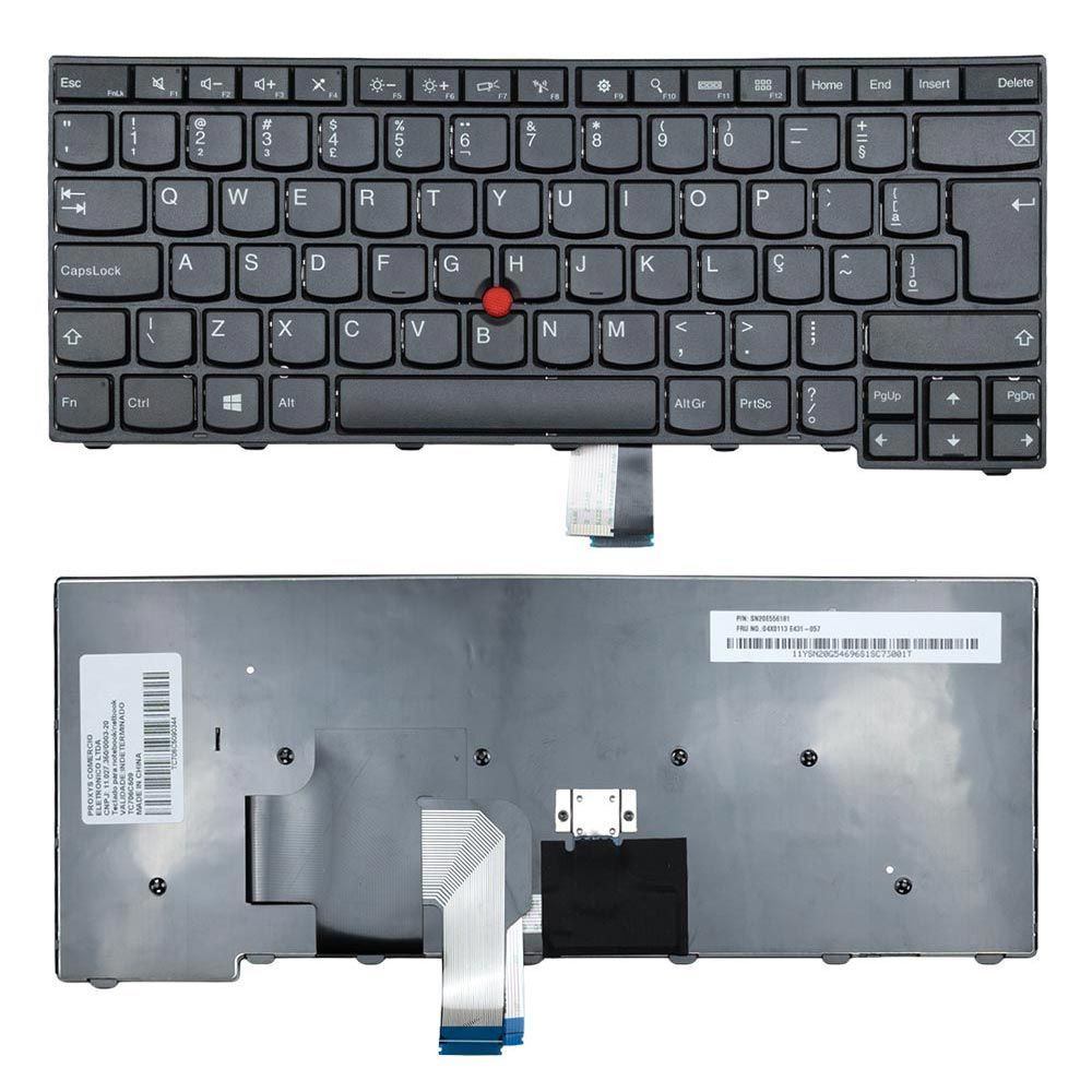 Teclado para Notebook Lenovo Thinkpad T450 Sem Iluminação