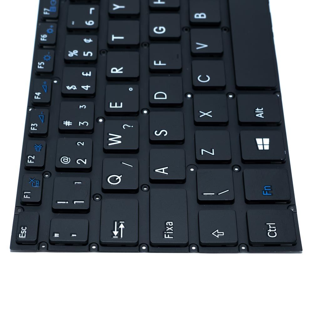 Teclado para Notebook Sony Vaio SVF15A16CXB, ABNT2 - UK Style Preto, possui teclas confortáveis e 12 meses de garantia.