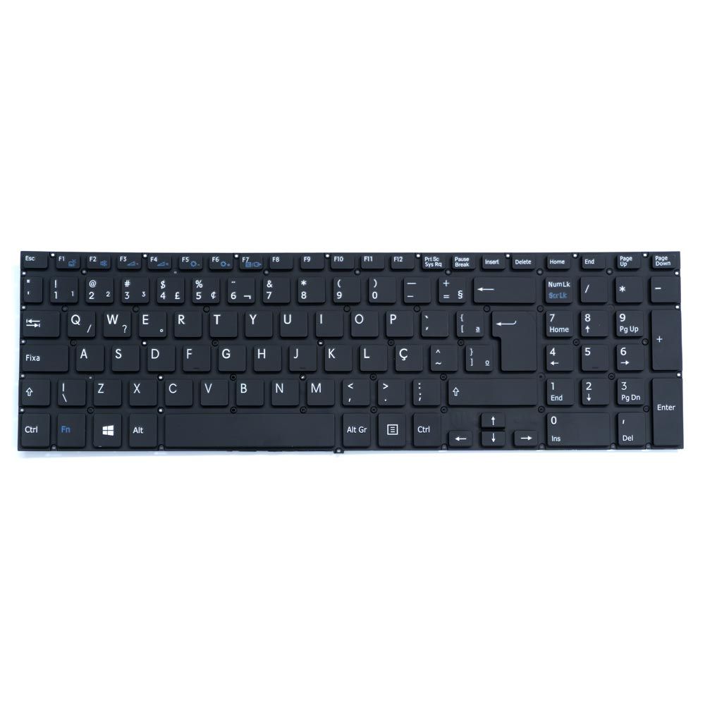Teclado para Notebook Sony Vaio SVF15213CBB, ABNT2 - UK Style Preto, possui teclas confortáveis e 12 meses de garantia.