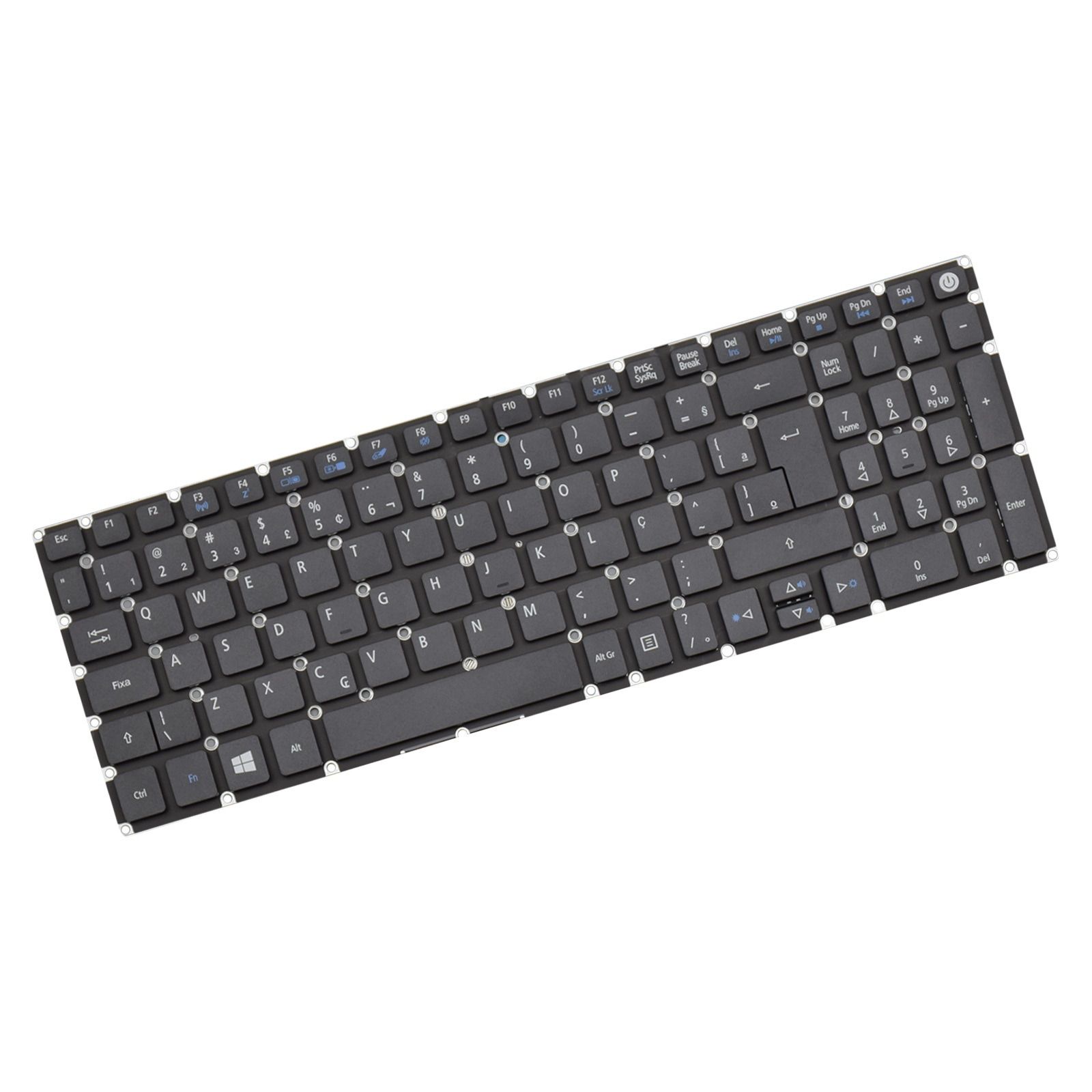 Teclado para Notebook Acer Aspire A515-45-R3PU, ABNT2 - F3 WI-FI Preto, possui teclas confortáveis e 12 meses de garantia.