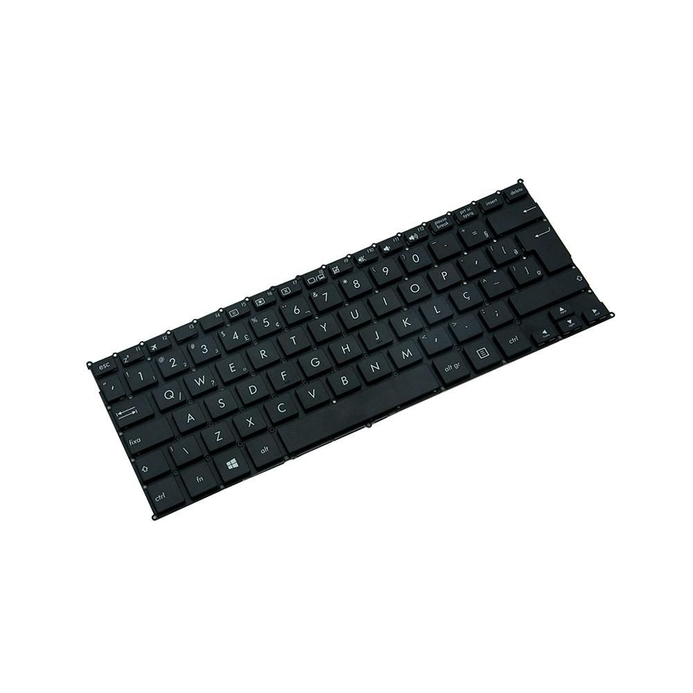 Teclado para Notebook Asus Vivobook F200CA, ABNT2 Preto, possui teclas confortáveis e 12 meses de garantia.