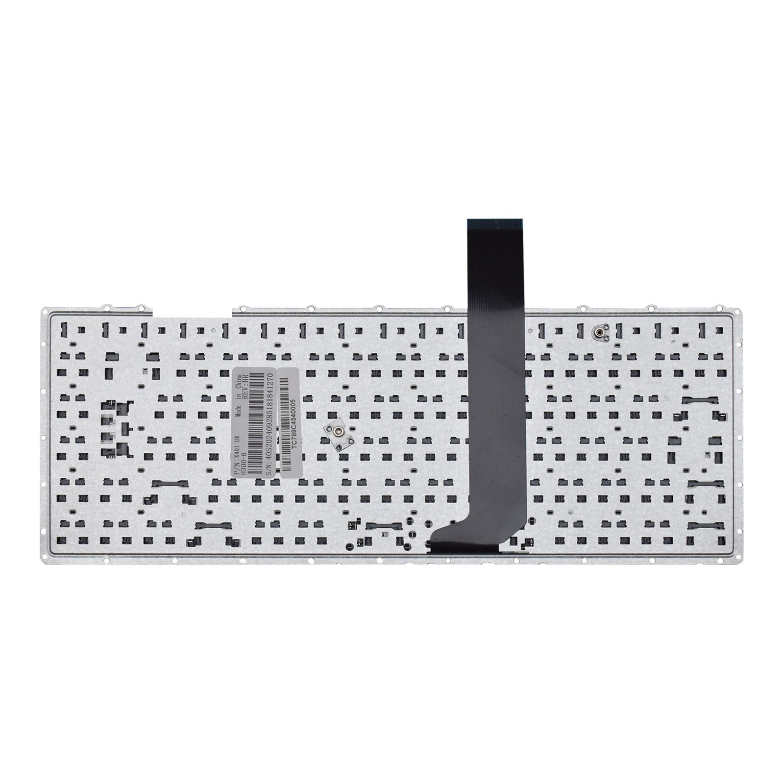 Teclado para Notebook Asus X Series X401U, ABNT2 Preto, possui teclas confortáveis e 12 meses de garantia.