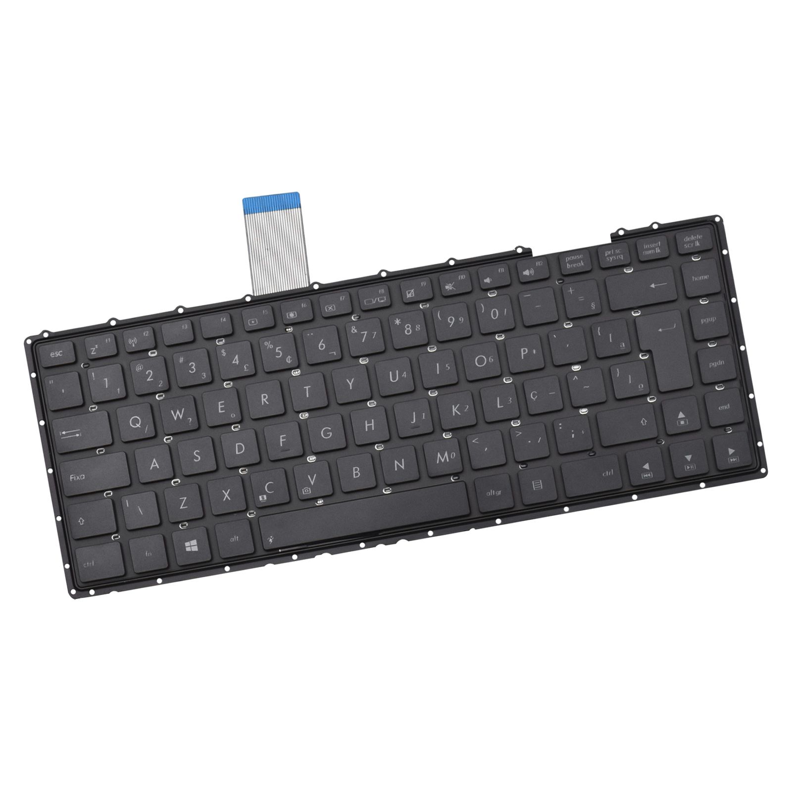 Teclado para Notebook Asus X Series X450, ABNT2 Preto, possui teclas confortáveis e 12 meses de garantia.