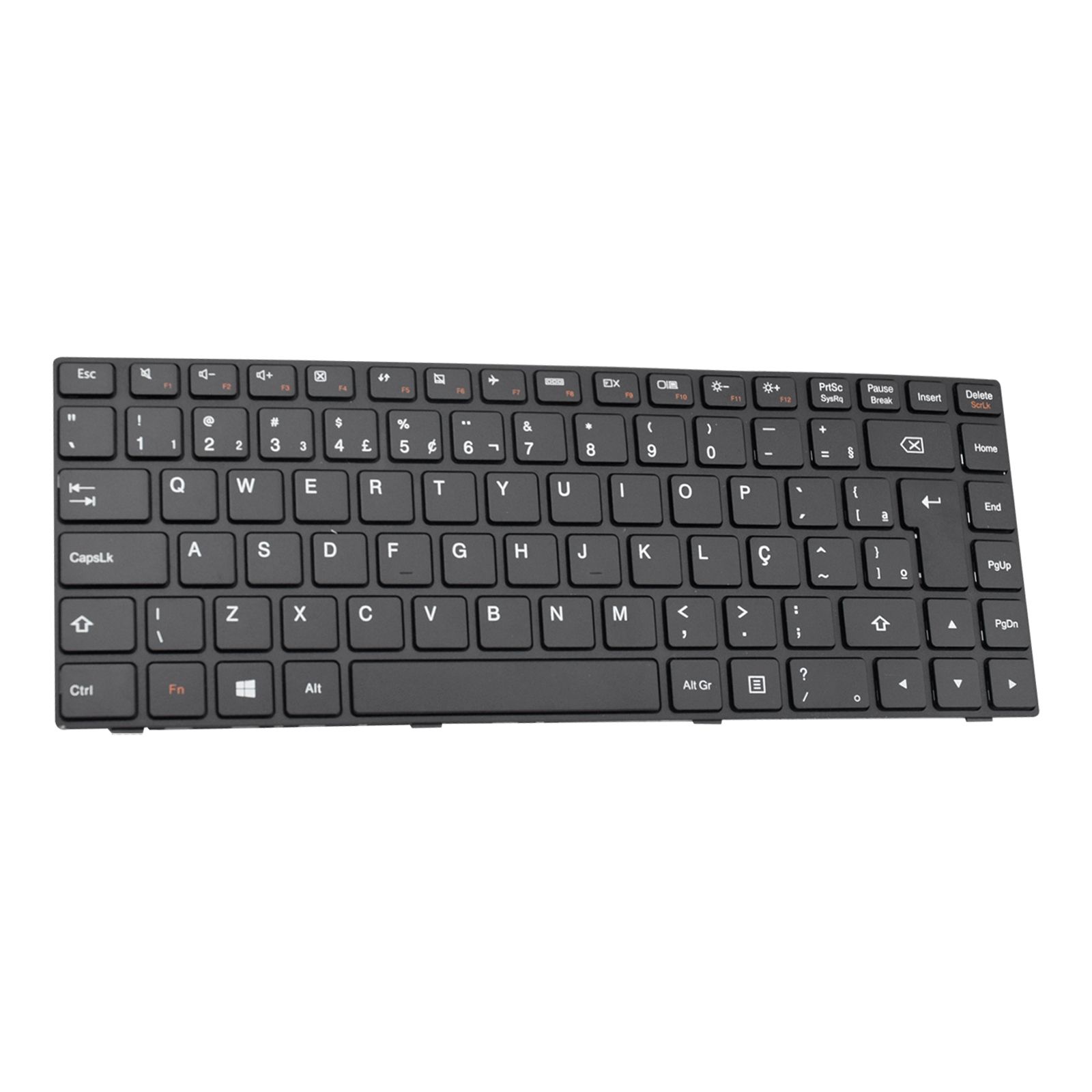 Teclado para Notebook Lenovo Part Number 5N20J30811, ABNT2 Preto, possui teclas confortáveis e 12 meses de garantia.