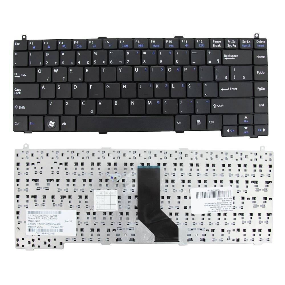 Teclado para Notebook Lg Part Number MP-04656PA-9205, ABNT2 - Enter Pequeno Preto, possui teclas confortáveis e 12 meses de garantia.