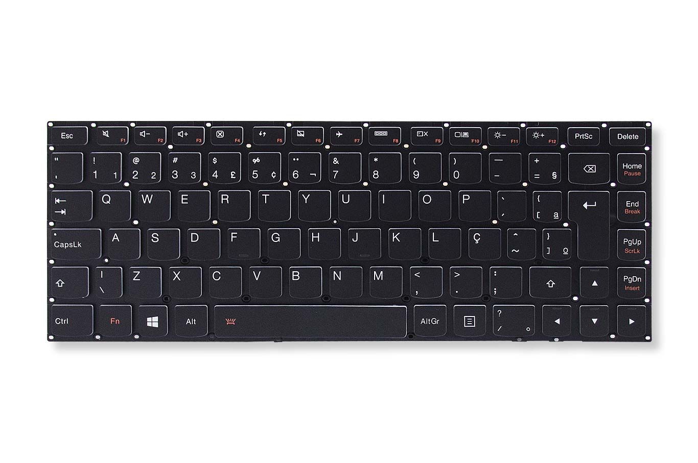 Teclado para Notebook compatível com Part Number 25215048, ABNT2 Preto, possui teclas confortáveis e 12 meses de garantia.
