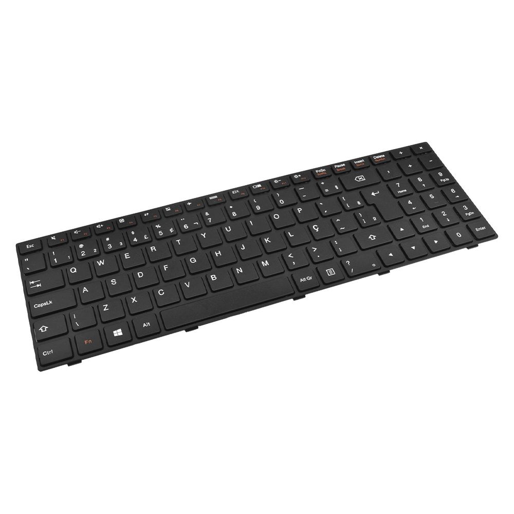 Teclado para Notebook Lenovo Ideapad 80MJ, ABNT2 Preto, possui teclas confortáveis e 12 meses de garantia.