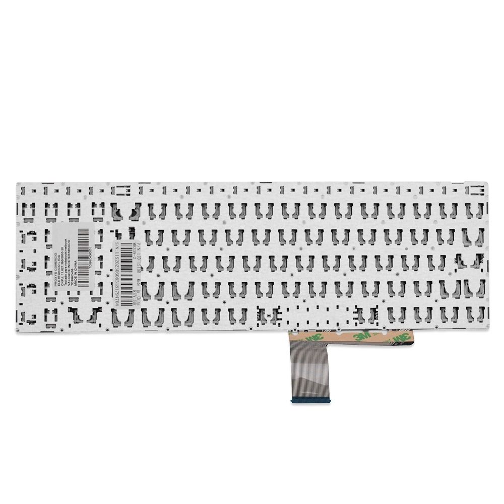 Teclado para Notebook Lenovo pk1311s2a28, ABNT2 Preto, possui teclas confortáveis e 12 meses de garantia.