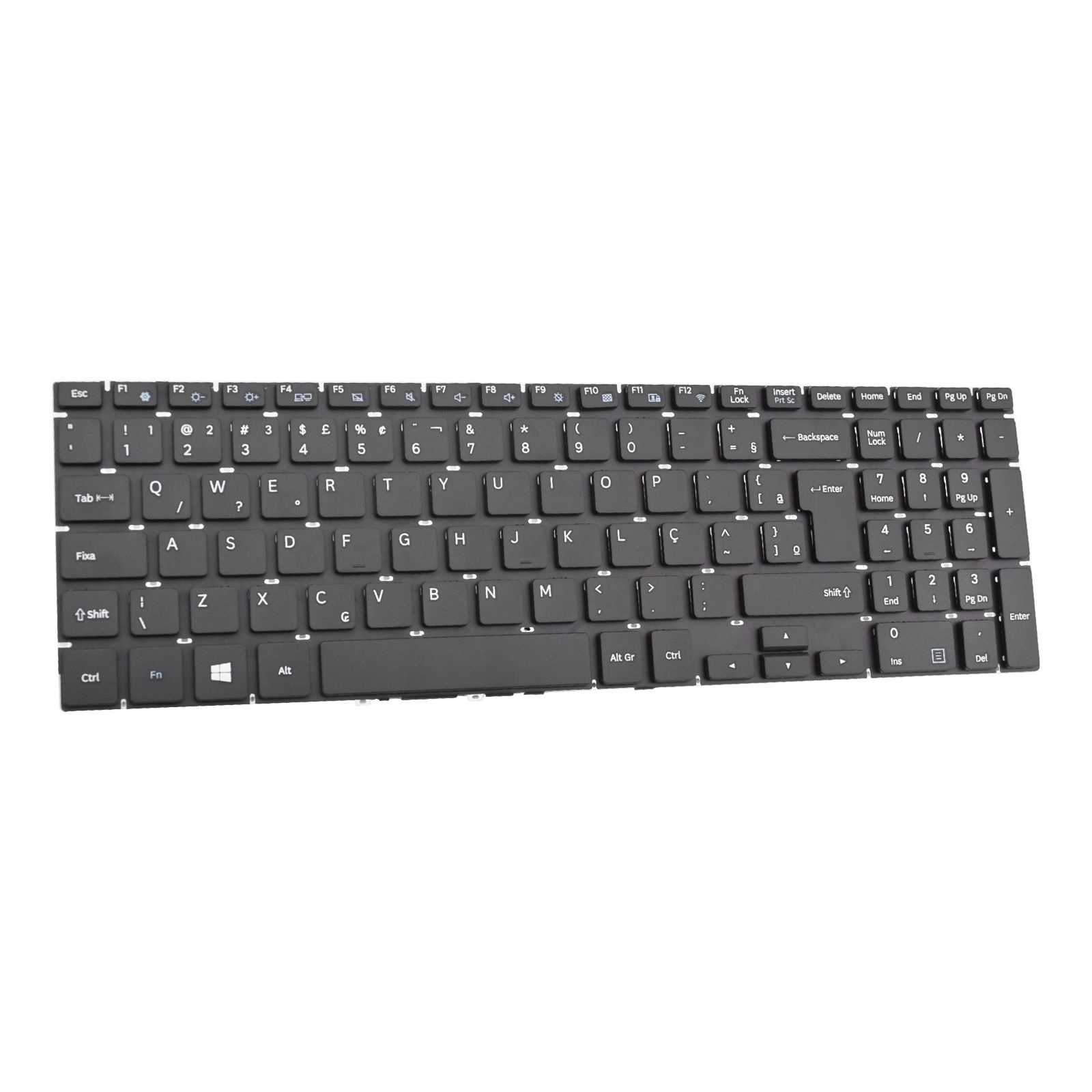 Teclado para Notebook Samsung Expert X30, ABNT2 Preto, possui teclas confortáveis e 12 meses de garantia.