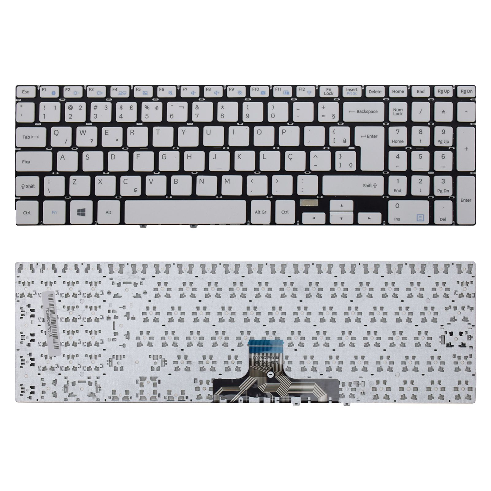 Teclado para Notebook Samsung Expert NP300E5M Sem Moldura