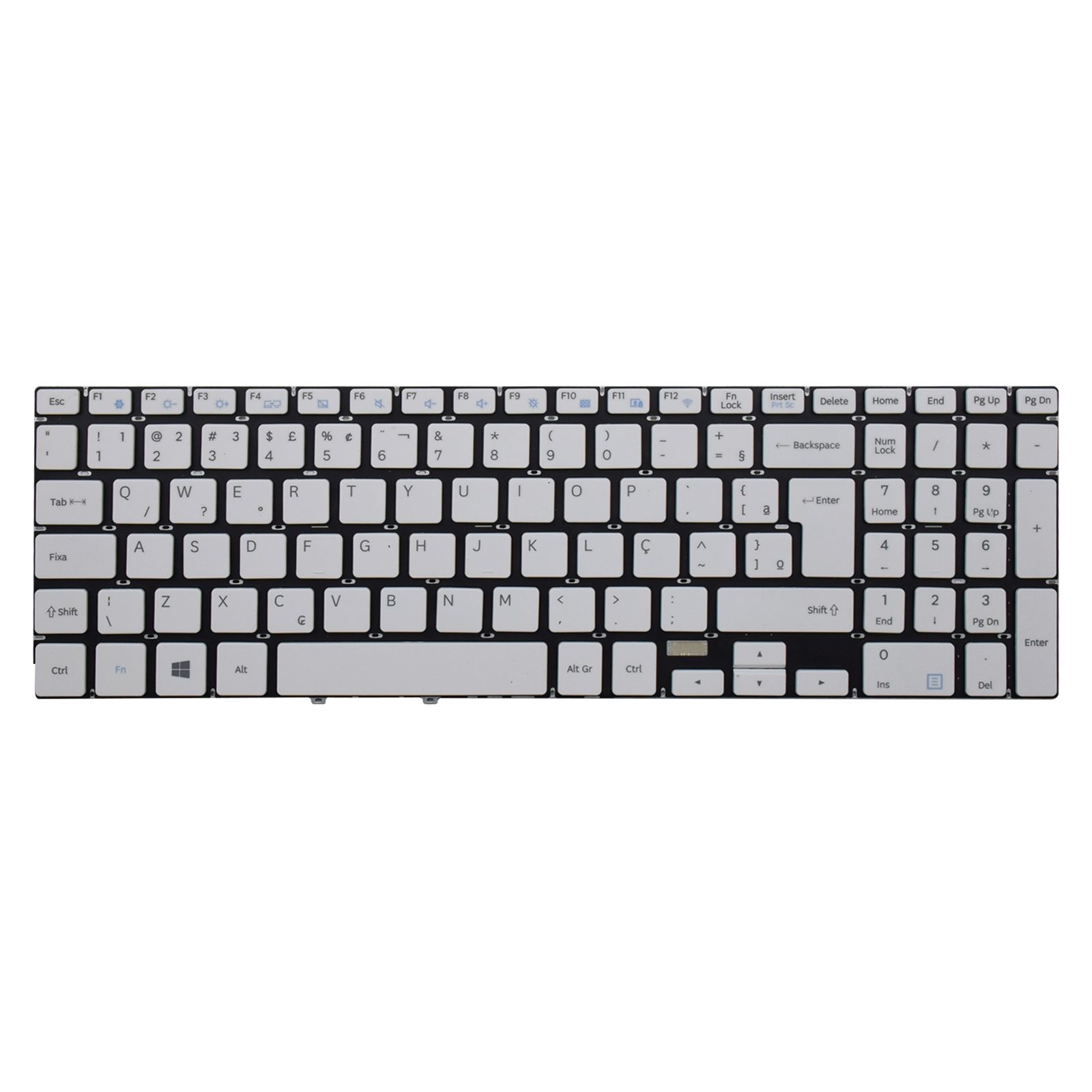 Teclado para Notebook Samsung Expert NP350XBE-XD1BR Branco ABNT2