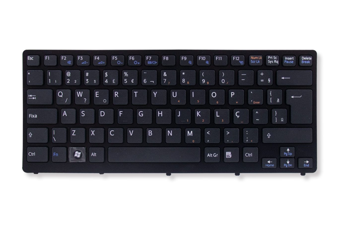 Teclado para Notebook Sony Vaio Pcg PCG-61111X, ABNT2 Preto, possui teclas confortáveis e 12 meses de garantia.