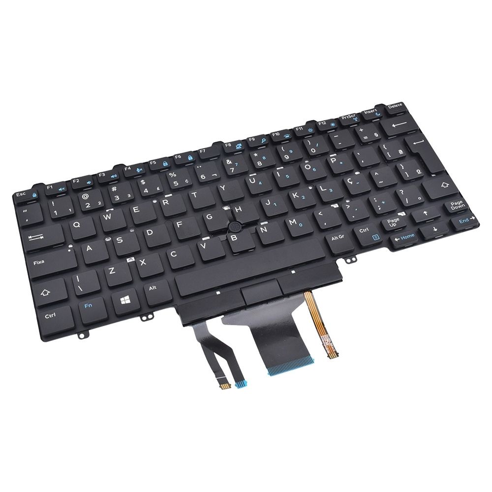 Teclado para Notebook Dell Part Number 4GVMP, ABNT2 Preto, possui teclas confortáveis e 12 meses de garantia.
