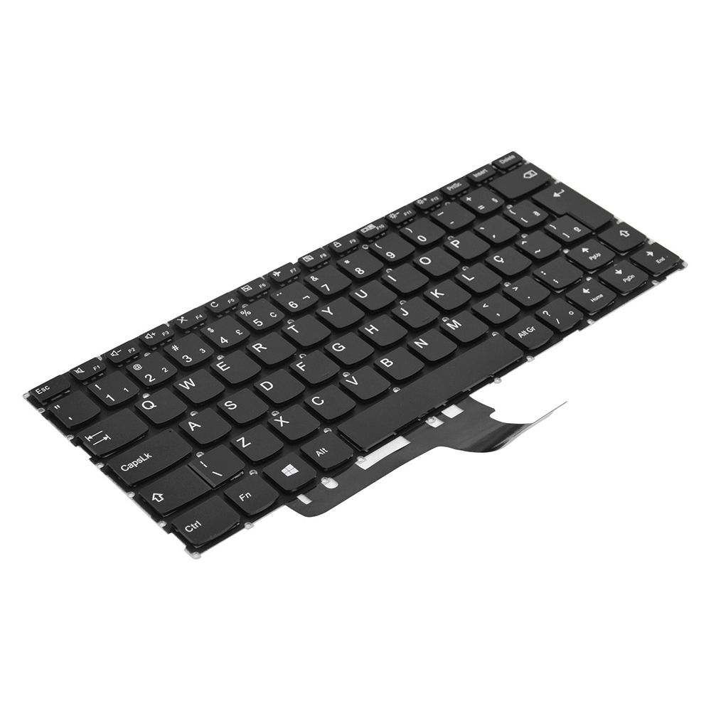 Teclado para Notebook Lenovo Ideapad 310-14IAP, ABNT2 Preto, possui teclas confortáveis e 12 meses de garantia.