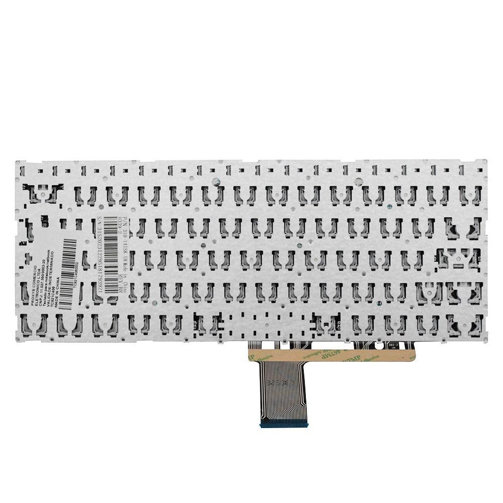 Teclado para Notebook Lenovo Ideapad V310-14IAP, ABNT2 Preto, possui teclas confortáveis e 12 meses de garantia.