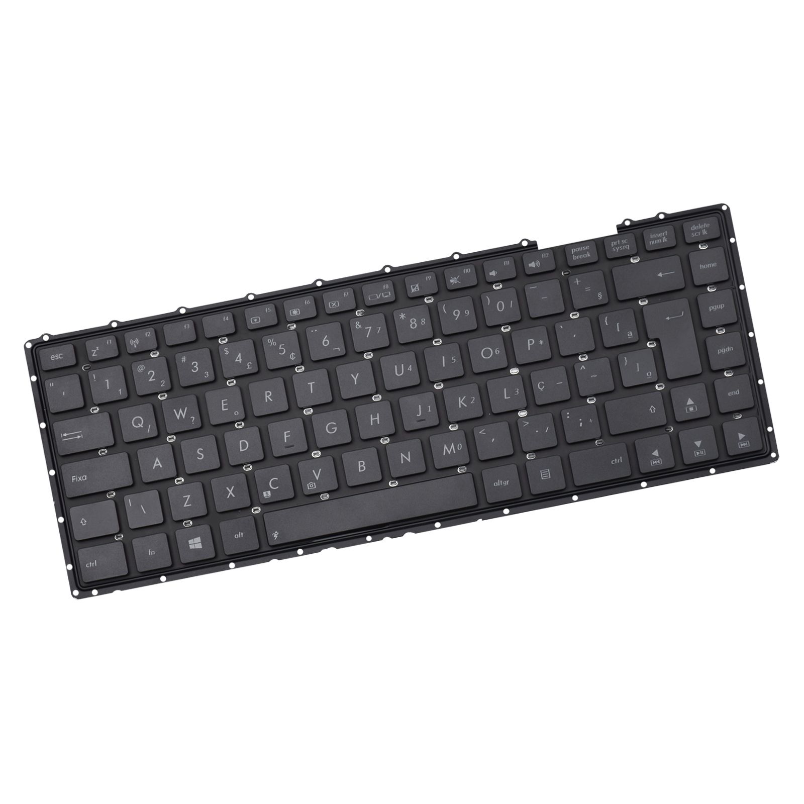 Teclado para Notebook Asus X Series X453, ABNT2 Preto, possui teclas confortáveis e 12 meses de garantia.