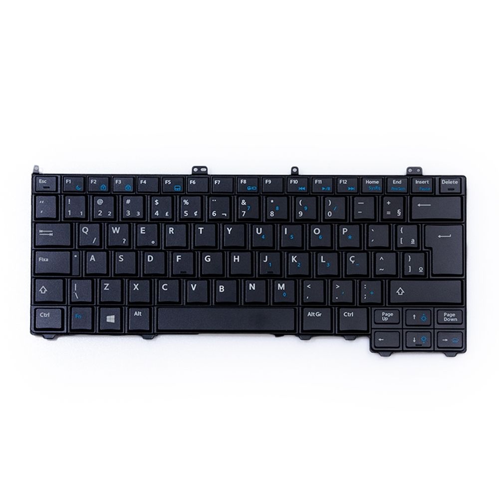 Teclado para Notebook Dell Latitude E7440, ABNT2 Preto, possui teclas confortáveis e 12 meses de garantia.
