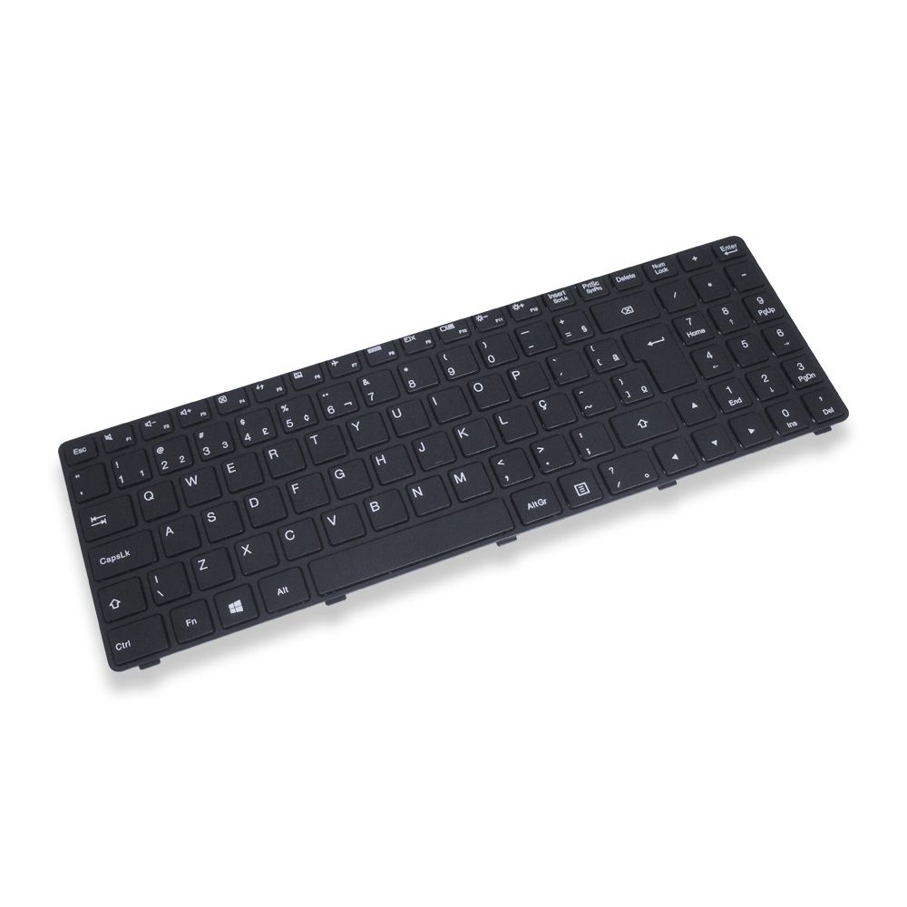 Teclado para Notebook Lenovo Part Number 6385H-US, ABNT2 Preto, possui teclas confortáveis e 12 meses de garantia.