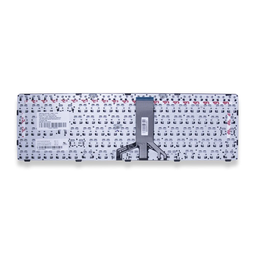 Teclado para Notebook Lenovo Ideapad 100-15IBG, ABNT2 Preto, possui teclas confortáveis e 12 meses de garantia.