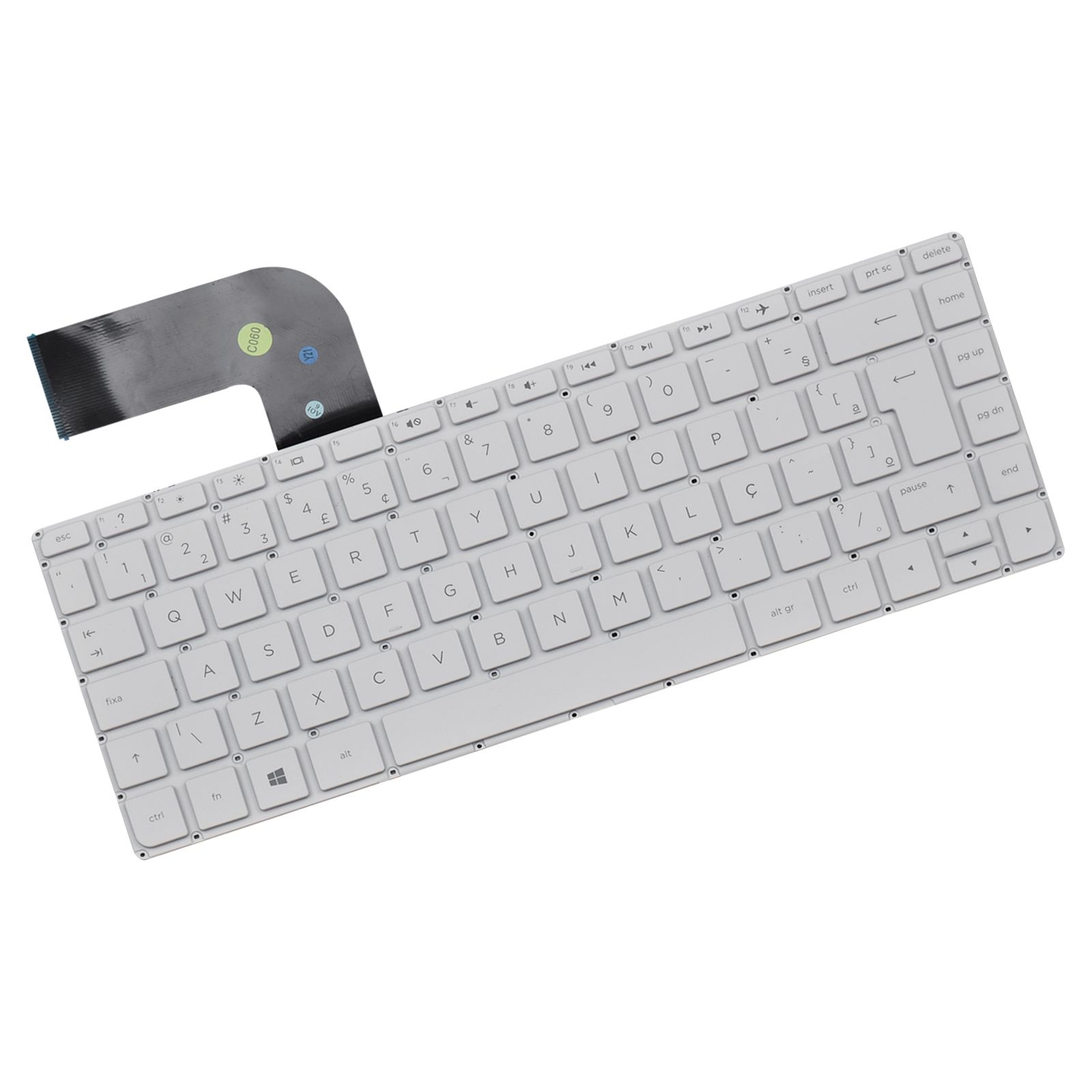 Teclado para Notebook Hp Pavilion 14-V045TX, ABNT2 Branco, possui teclas confortáveis e 12 meses de garantia.