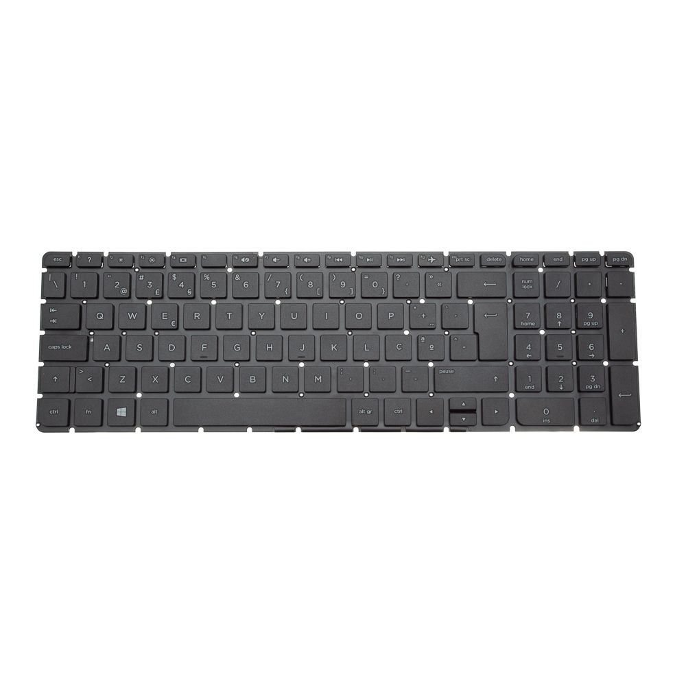 Teclado para Notebook Hp 15AC000, Português Portugal Preto, possui teclas confortáveis e 12 meses de garantia.