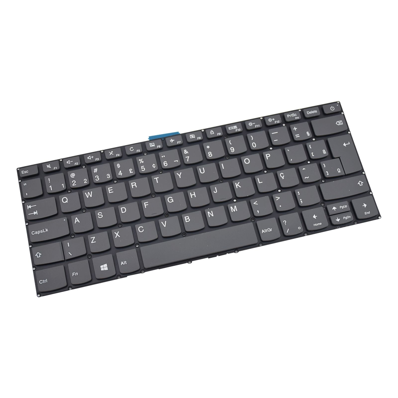 Teclado para Notebook Lenovo Part Number SN20M61771, ABNT2 Preto, possui teclas confortáveis e 12 meses de garantia.