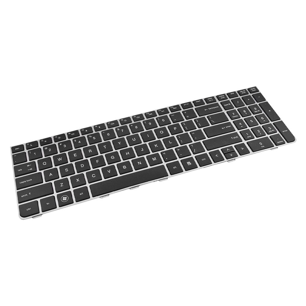 Teclado para Notebook Hp Part Number 6037B0059619, Inglês Internacional - US Preto, possui teclas confortáveis e 12 meses de garantia.