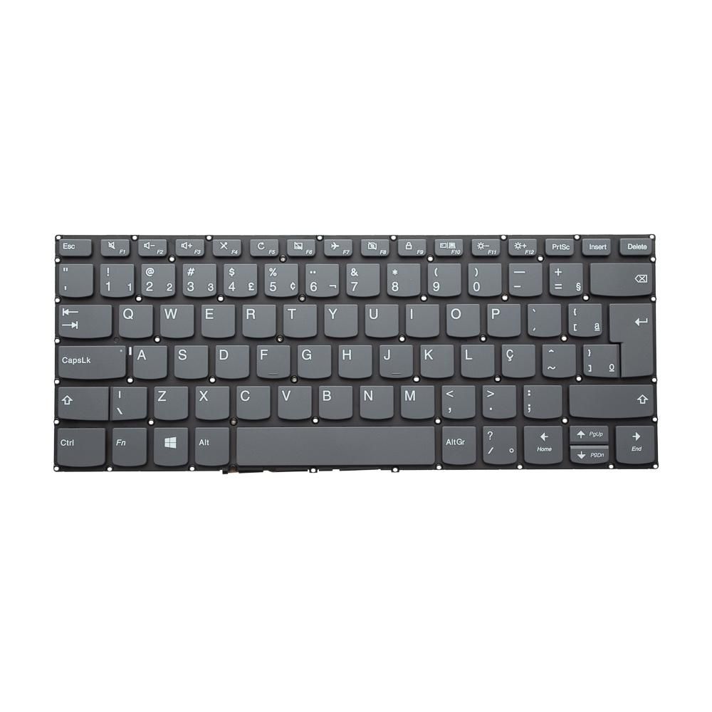 Teclado para Notebook Lenovo Ideapad 330S-14IKB, ABNT2 Preto, possui teclas confortáveis e 12 meses de garantia.