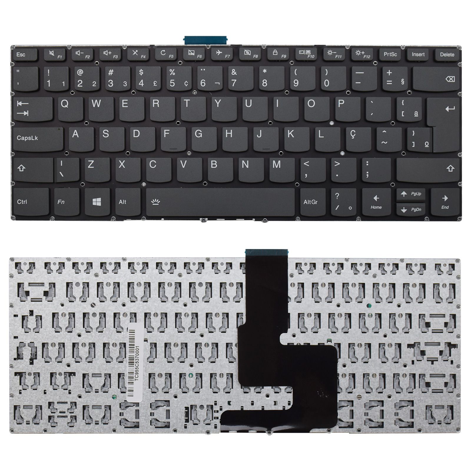 Teclado para Notebook Lenovo Ideapad 330 81FES00100 ABNT2 Preto