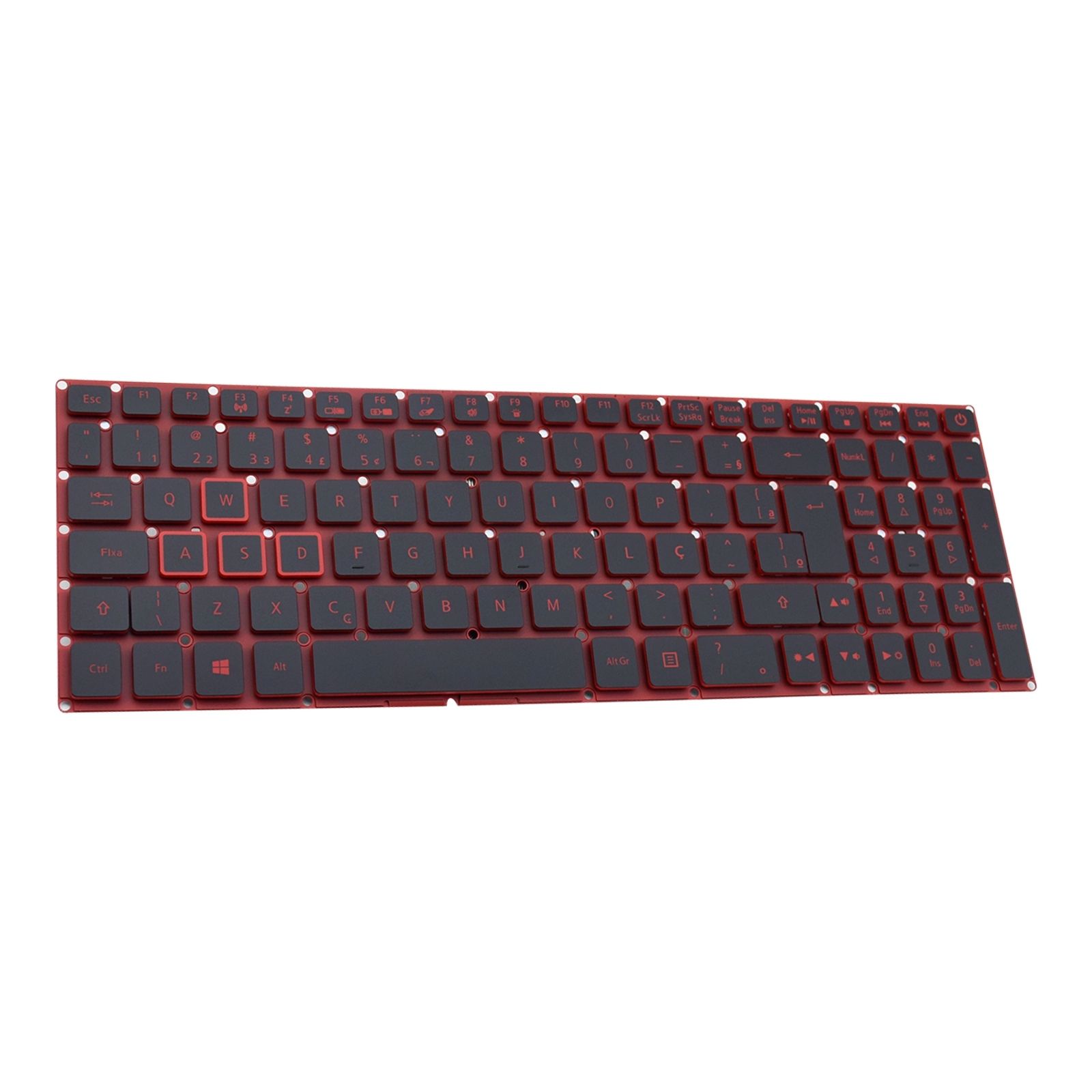 Teclado para Notebook Acer Nitro AN515-51-77FH, ABNT2 Preto, possui teclas confortáveis e 12 meses de garantia.