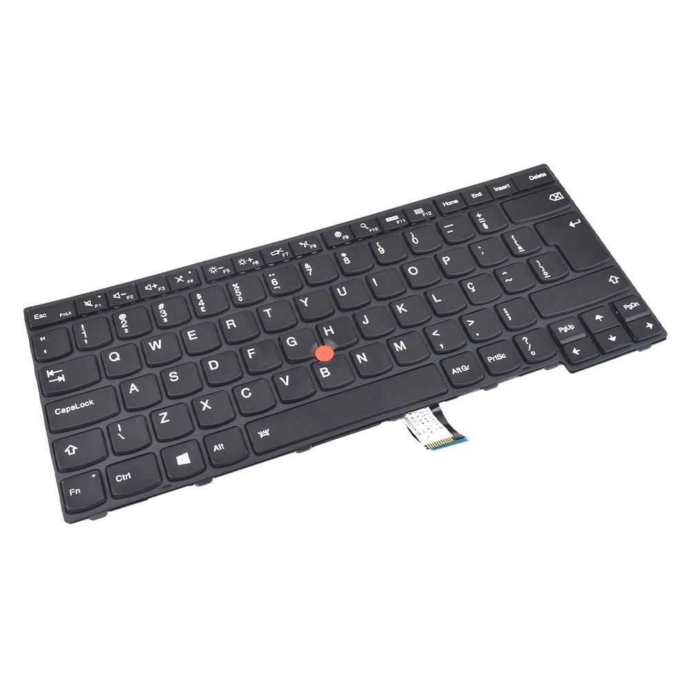 Teclado para Notebook Lenovo Part Number 04X0105, ABNT2 Preto, possui teclas confortáveis e 12 meses de garantia.
