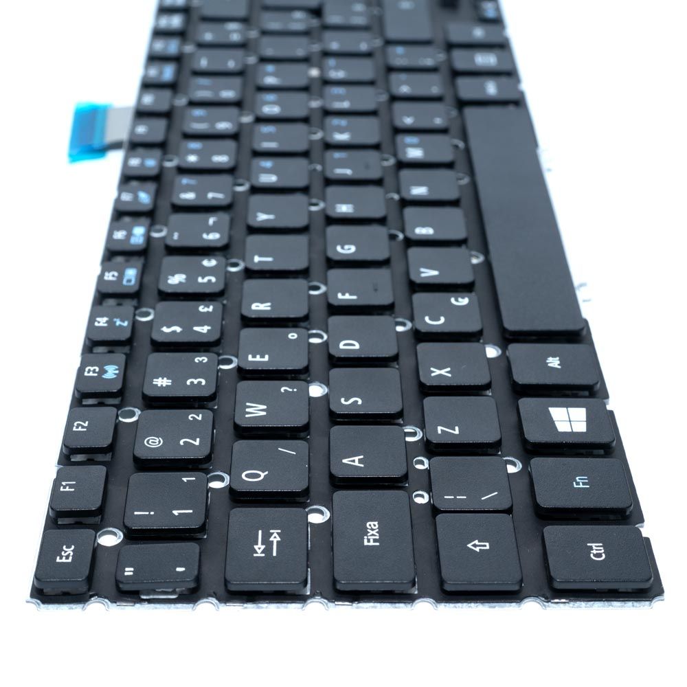 Teclado para Notebook Acer Part Number R24SW, ABNT2 Preto, possui teclas confortáveis e 12 meses de garantia.
