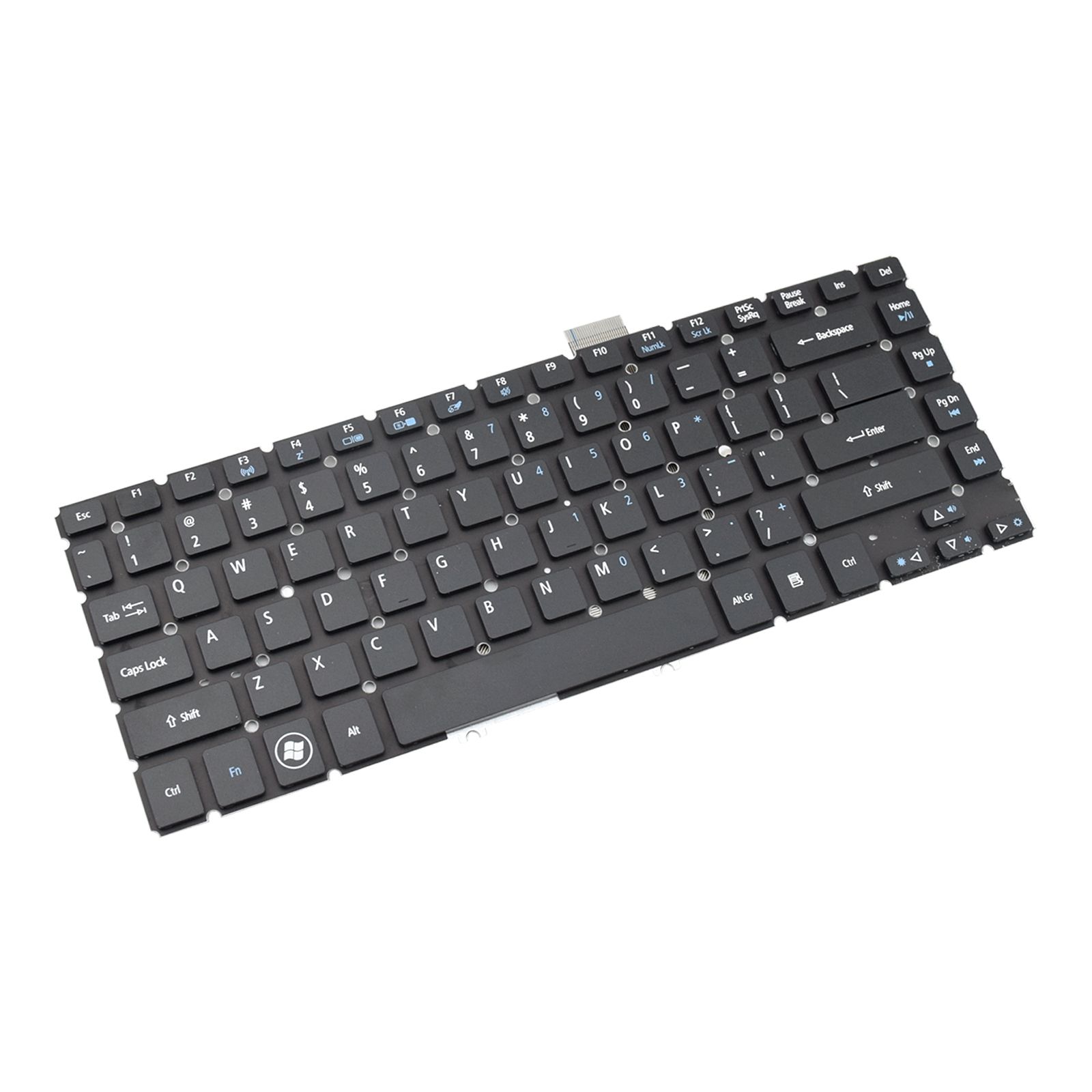 Teclado para Notebook Acer Part Number R2HBW 0U, Inglês Internacional - US Preto, possui teclas confortáveis e 12 meses de garantia.